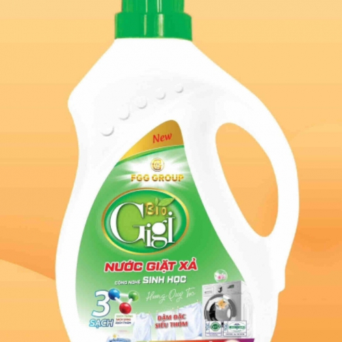 Nước giặt BIO GIGI cao cấp 3.6kg - can trắng nắp xanh Hương Quý tộc, cá ngựa