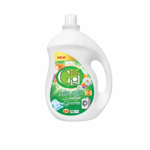 Sữa Giặt BIO GIGI Cao Cấp 5 trong 1 - 3kg Hương 702 - Nắp Trắng